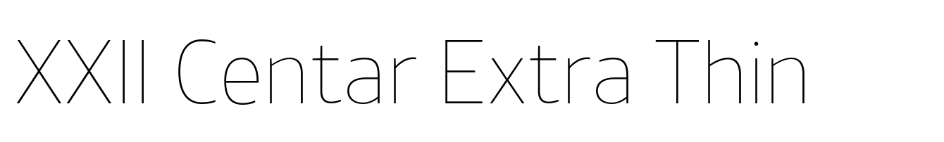 XXII Centar Extra Thin